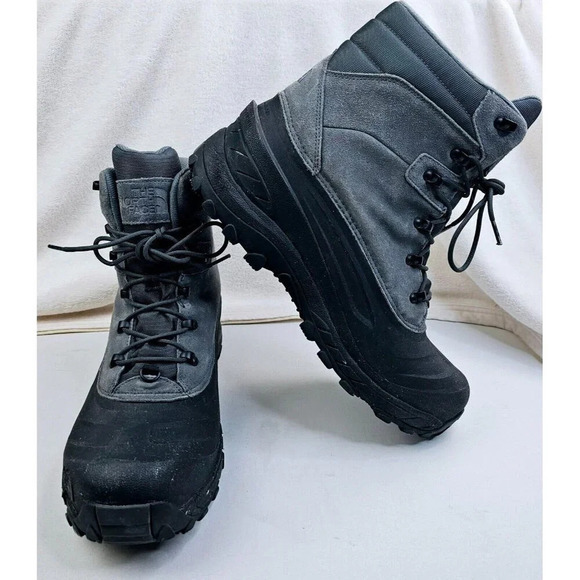 The North Face size 14 Men\'s Chilkat IV Waterproof Boots Heat Seeker Gray Suede main image 13